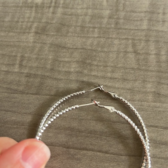 Silver Hoops - Picture 2 of 5